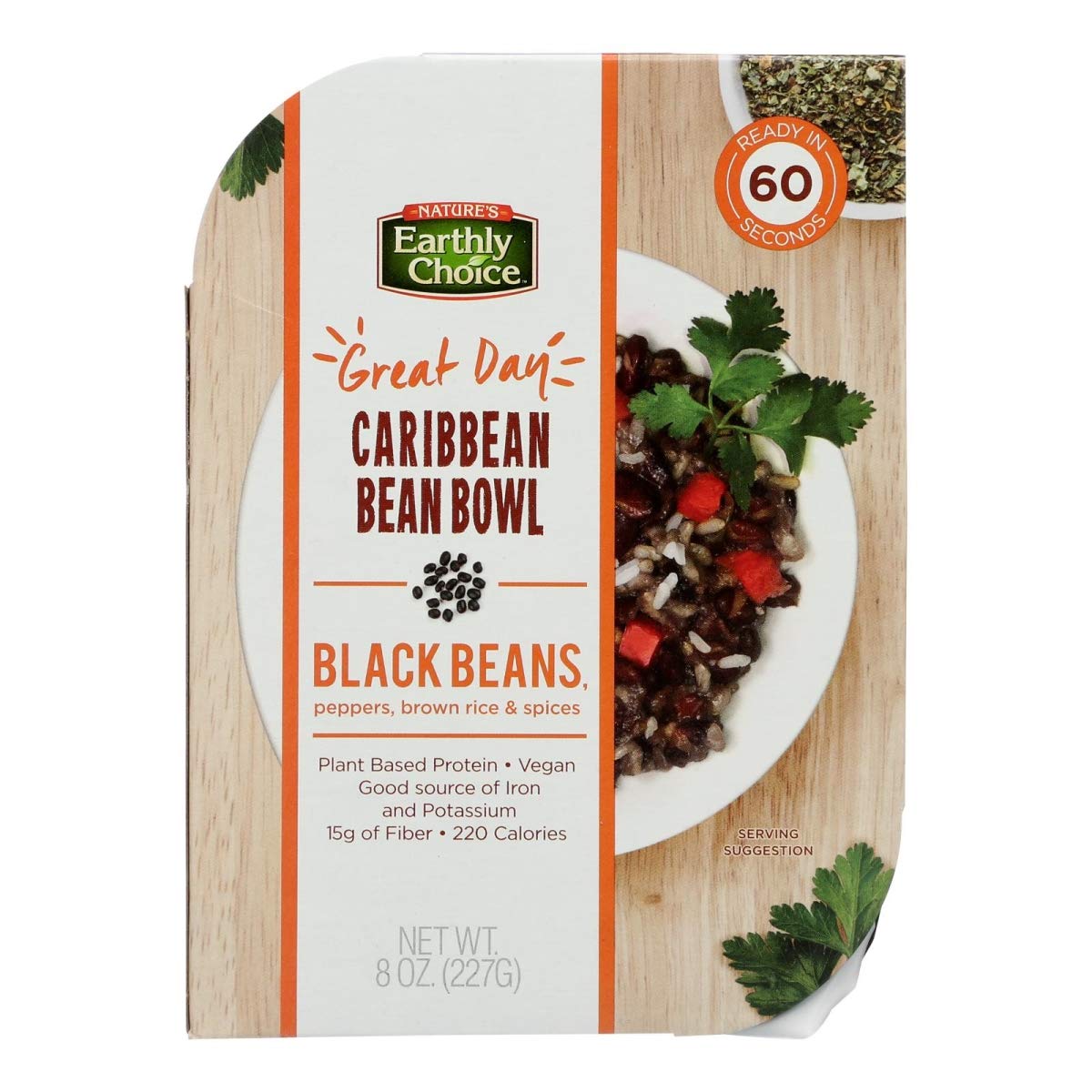 Natures Earthly Choice 2454726 8 oz Caribbean Bean Bowl44; Case of 8
