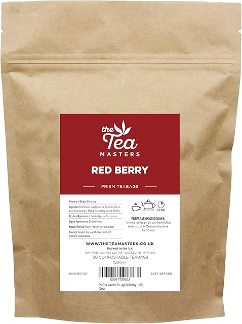 The Tea Masters Prism Teabags Red Berry (1x50)