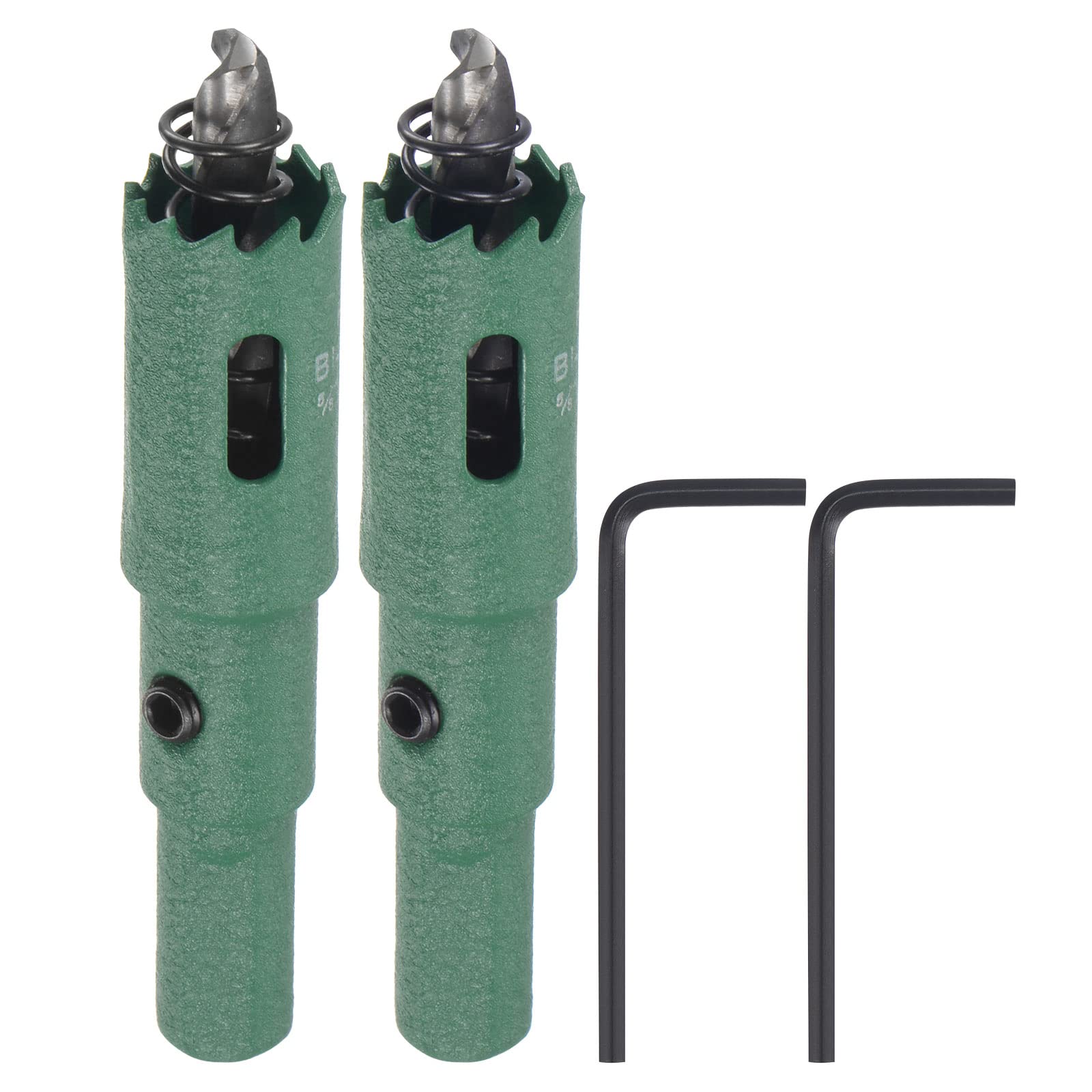 uxcell Bi-Metal Hole Saw 5/8" (16mm) HSS(High Speed Steel) Hole Cutter Drill Bit for Cutting Metal Wood Plastic PVC Board, 2pcs