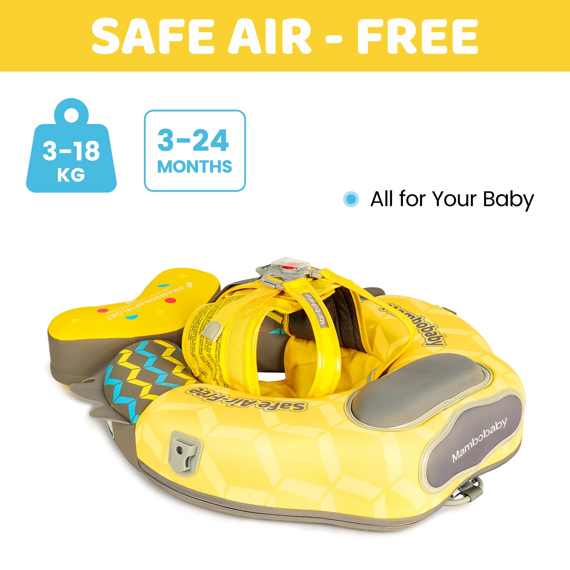 Mambobaby Bébé Flotteur De Natation Non Gonflable étanche Bébé Natation Flotteur Anneau Doux Pour La Peau Natation