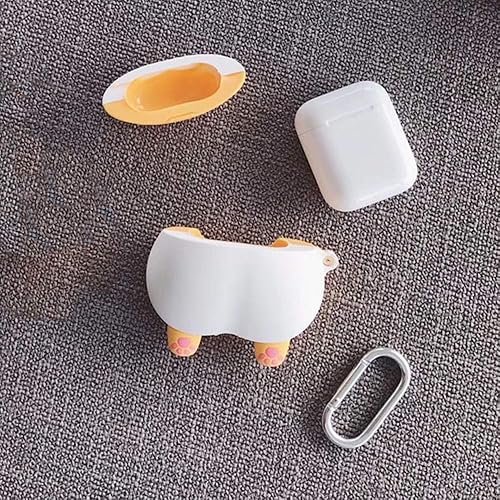 Miniatura 3 de Funda de silicona para AirPods 2 y 1 (resistente al polvo) con llavero, a prueba de golpes, funda de silicona de alta calidad para Apple AirPods 2 y