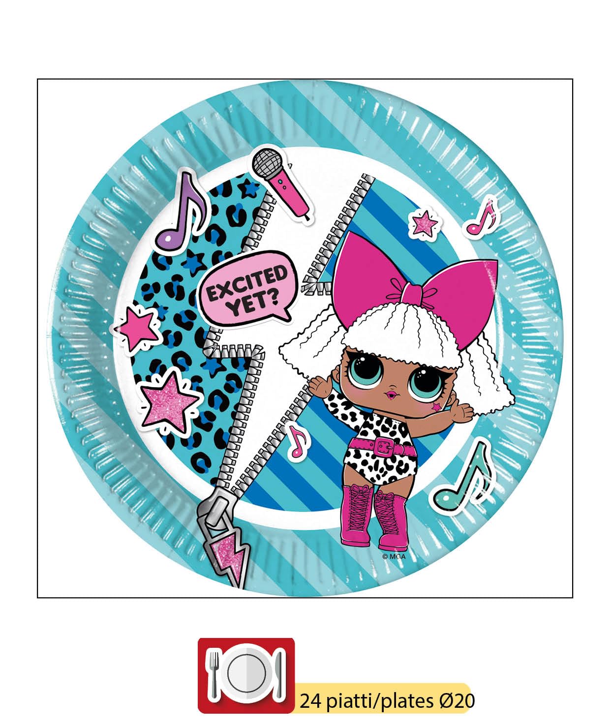 Kit Party L.O.L. Surprise! Rock On! - Per Feste Da 24 Persone Con Stile