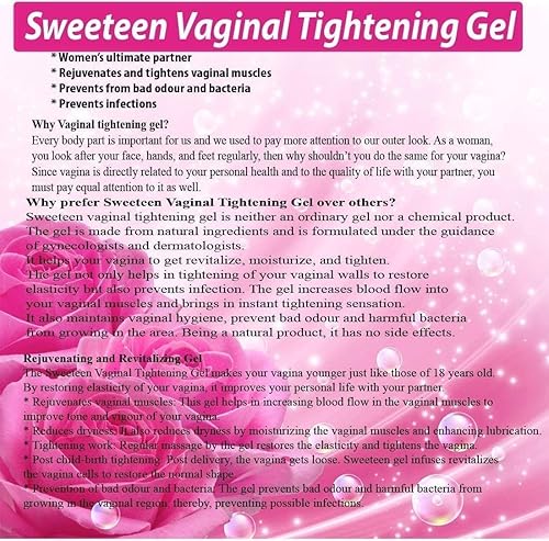 Miniatura 3 de METROL Sweeteen Gel íntimo juvenil 100% natural de estiramiento vaginal, revitalizante y juvenil (1.76 oz, paquete de 1)