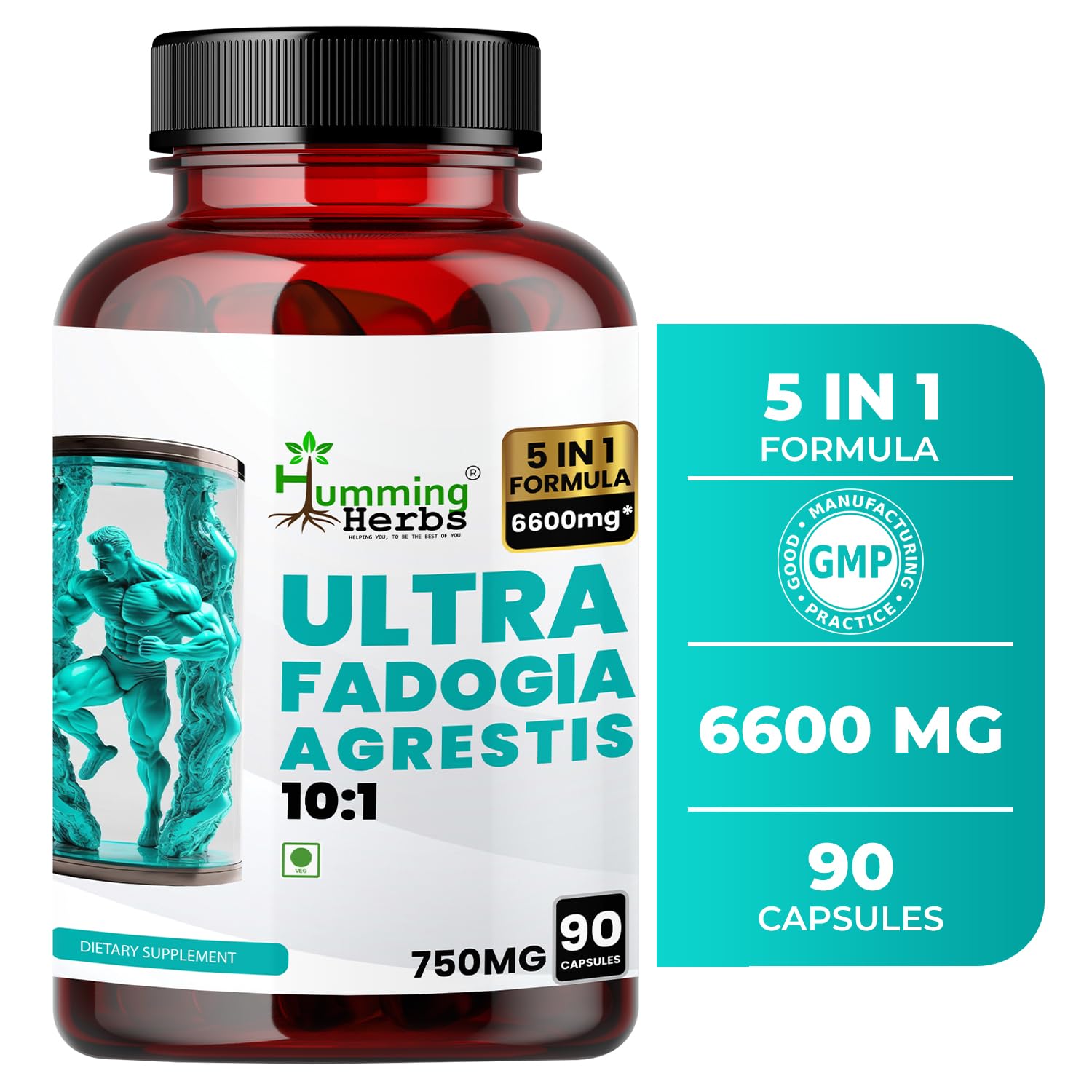 Humming Herbs Ultra Fadogia Agrestis Capsules | Tongkat Ali, Maca Root Extract | Natural Energy and Vitality Boost | Ultra-Pure and Bioavailable for Enhanced Absorption and Effectiveness- 90 Capsules (B0BPF1VHFV) Amazon Price History, Amazon Price Tracker