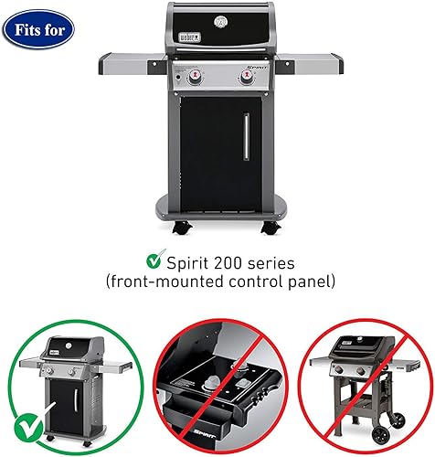 Miniatura 7 de Utheer 7635 Barras aromatizantes de 15.3 pulgadas para Weber Spirit I y II 200 Series (2 quemadores), Spirit E210 E220 S210 S220 con pomos de