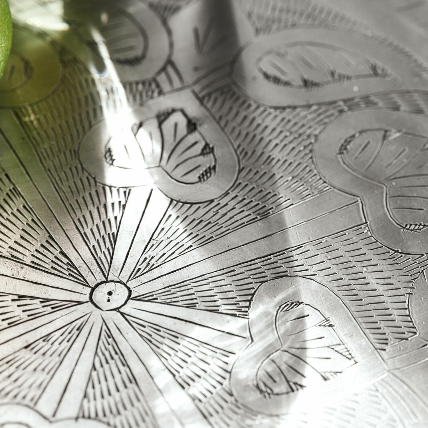 LOBERON Tablett Moleur, silber