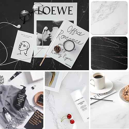 Miniatura 6 de 5 piezas de tableros de fondo de fotografía de doble cara con 10 patrones, superficie impermeable de 16x16 pulgadas con 4 soportes, fondo de textura