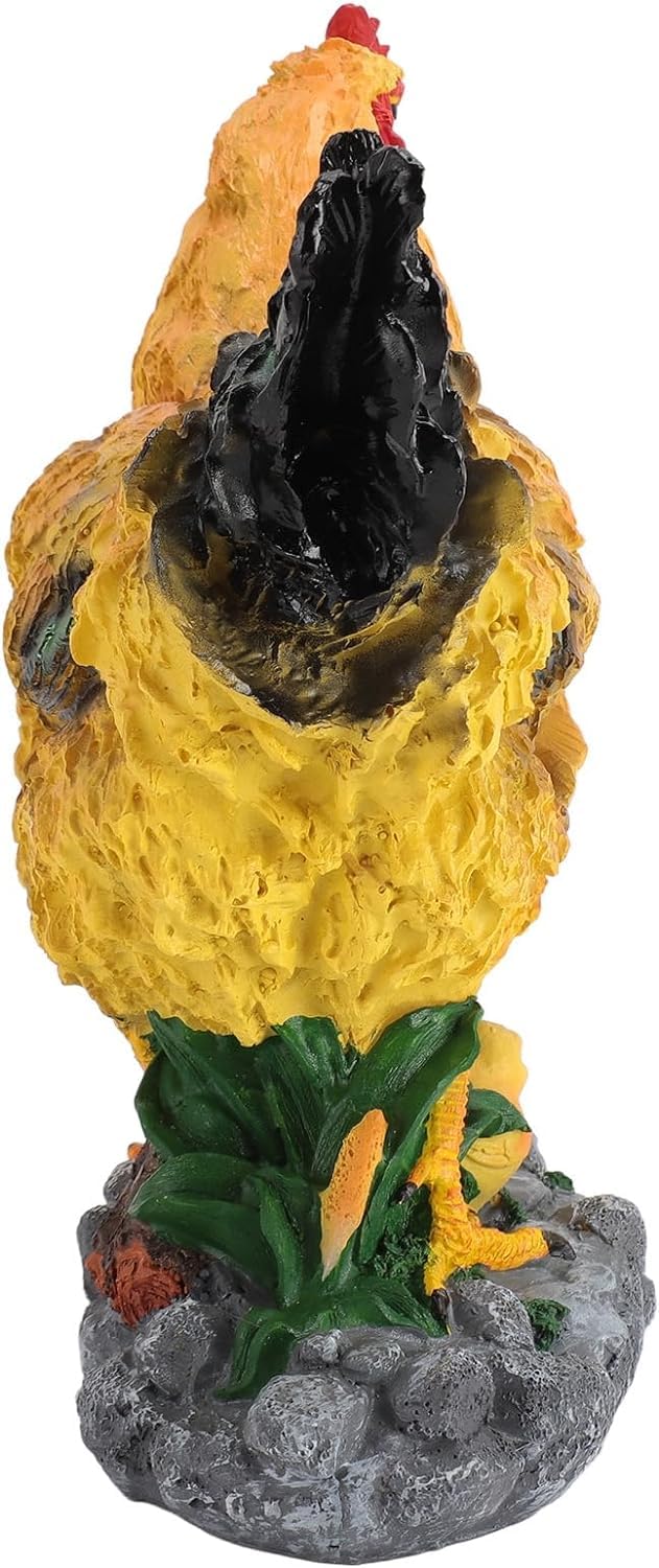 Figurka Do Ogrodu Kurnego, Ozdoby Z Żywicy W Kształcie Kury, Miniaturowe Modele Kurczaków Z Żywicy, Miniaturowe Figurki Kur, Rzeźba Kurcząt Do Ogrodu, Akcesoria Do Ozdób Ogrodowych Diy Do Domu, Ogrod