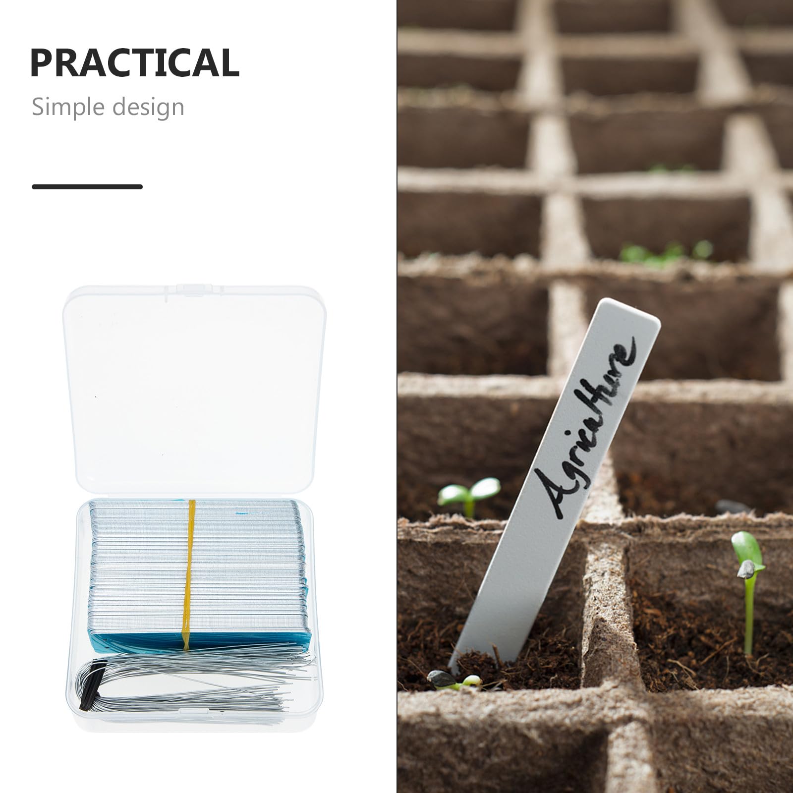 BESPORTBLE Aluminium Pflanzenschilder Satz Wasserfest Langlebig für Garten Pflanzennamensschilder Blumentopf Pflanzenstecker