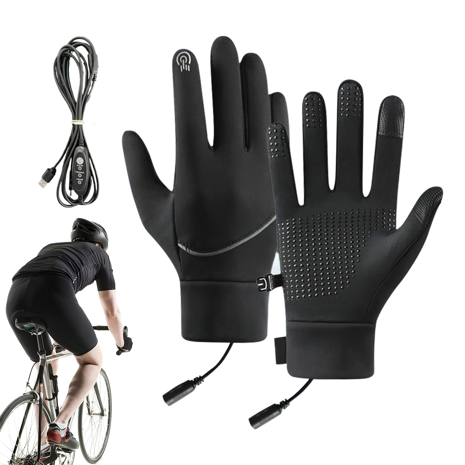Sottoguanti Riscaldati USB Portatili – Elemento Riscaldante Per Guanti, Scaldamani Per Sci, Moto, Bici E Caccia, 2 Pezzi Con Cavo USB