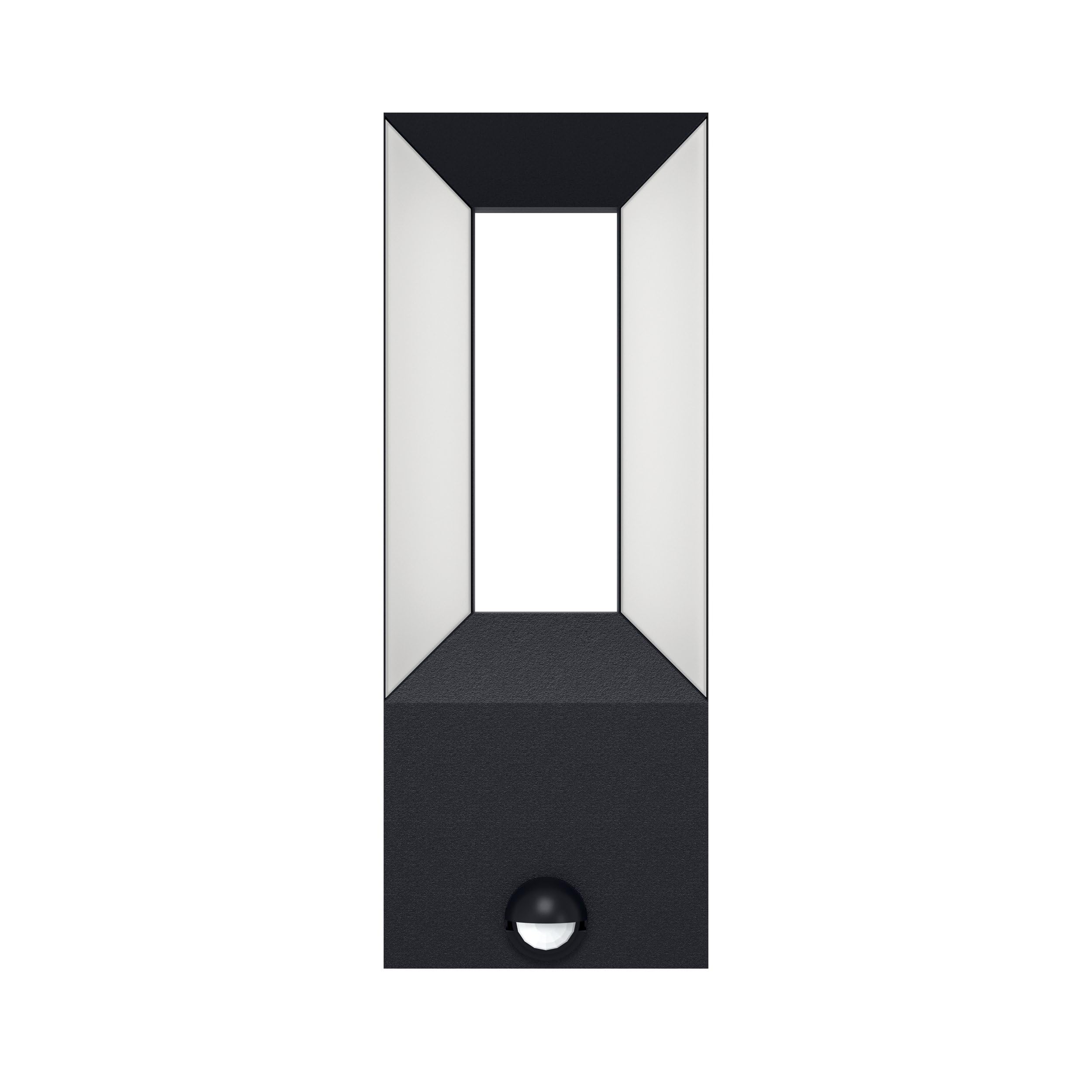 EGLO LED Außen Wandlampe Riforano, Außenleuchte mit Bewegungsmelder | Dämmerungssensor, Wandleuchte aus Aluminium-Guss in Schwarz und Kunststoff in Weiß, LED Außenlampe warmweiß, IP44