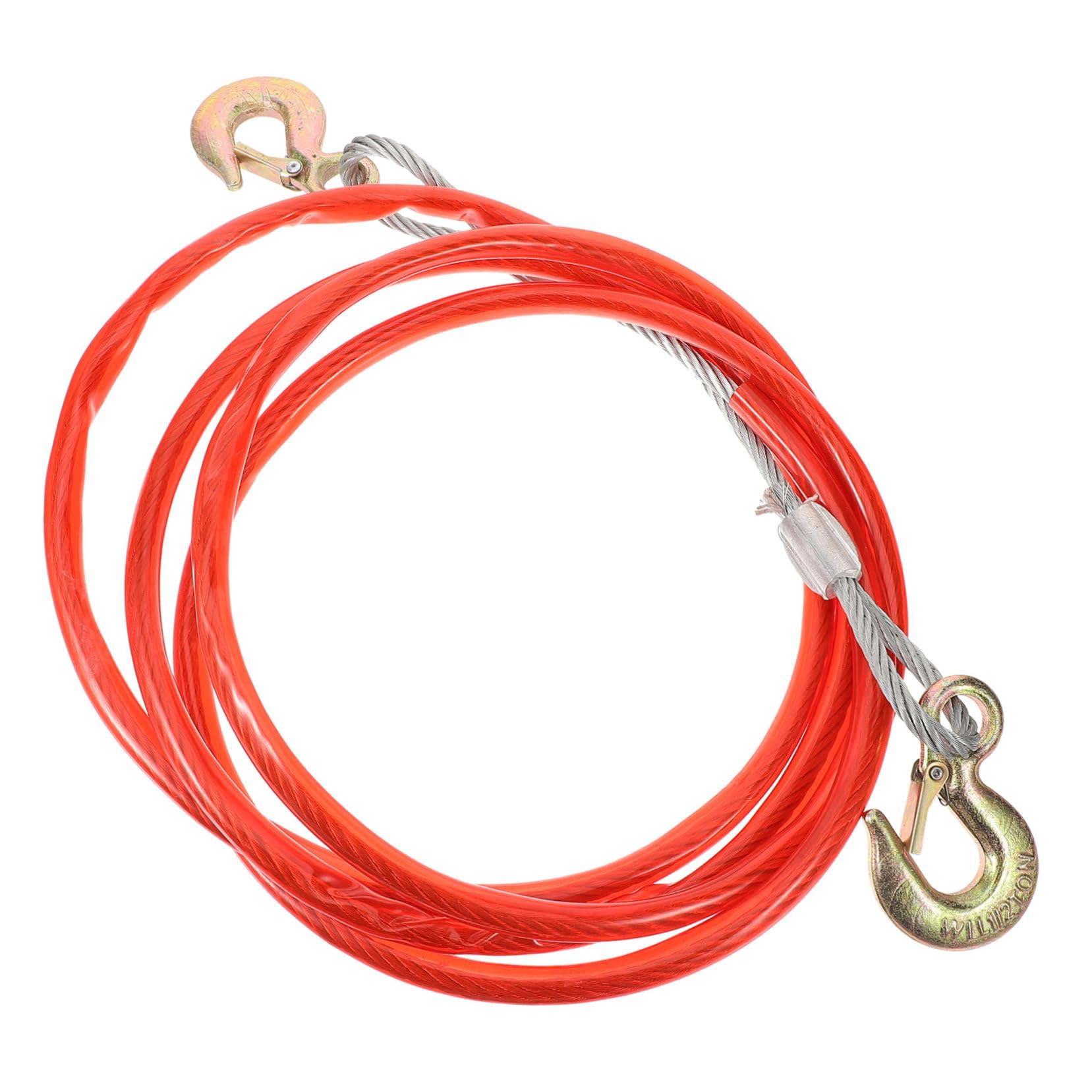 LIFKOME Vehicle Towing Cable Wire Towing Rope with Hook for Car Boat and Tractor Traction Durable and Versatile Tow Cable for Outdoor Use