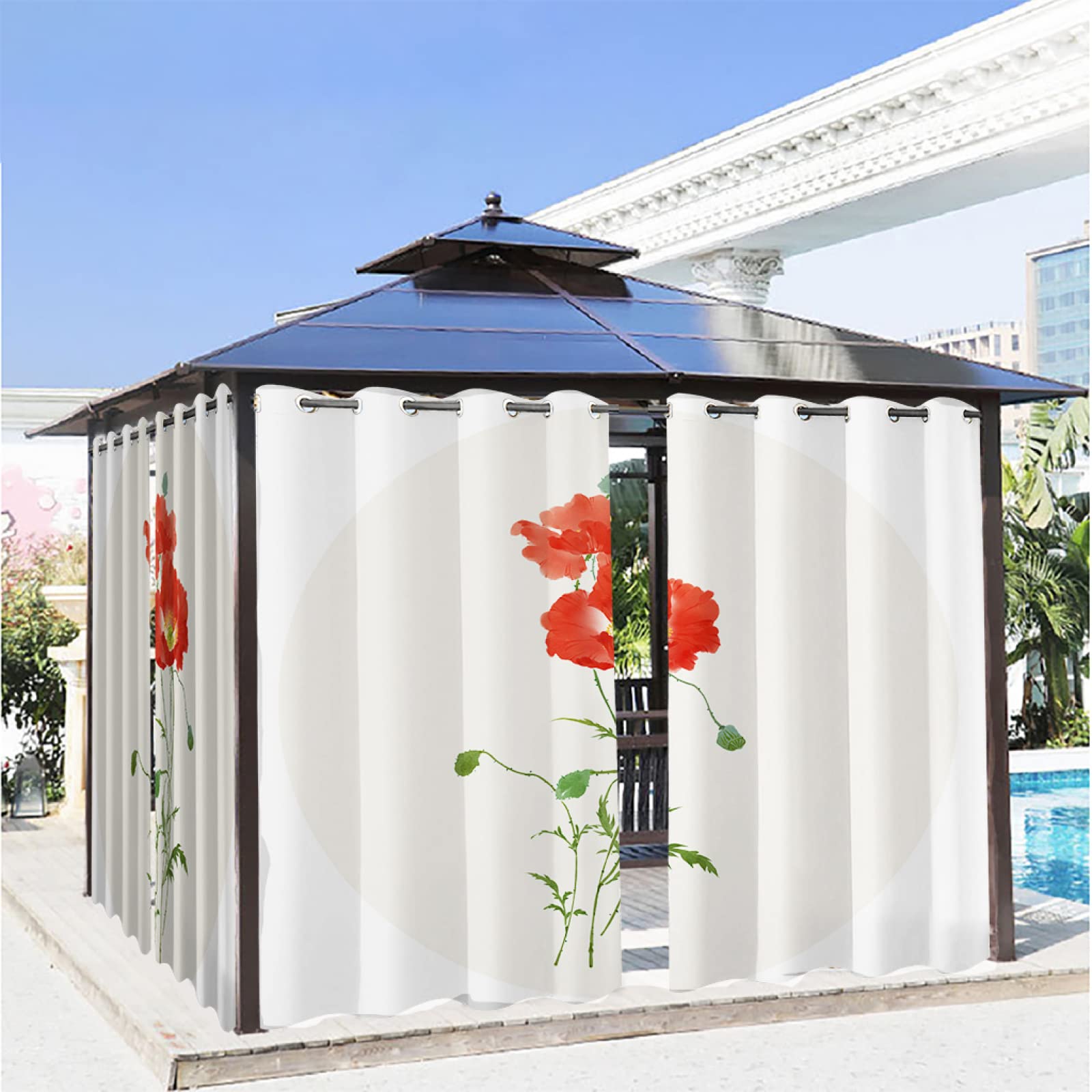 Rideau thermique extérieur occultant pour bloquer la chaleur du jardin