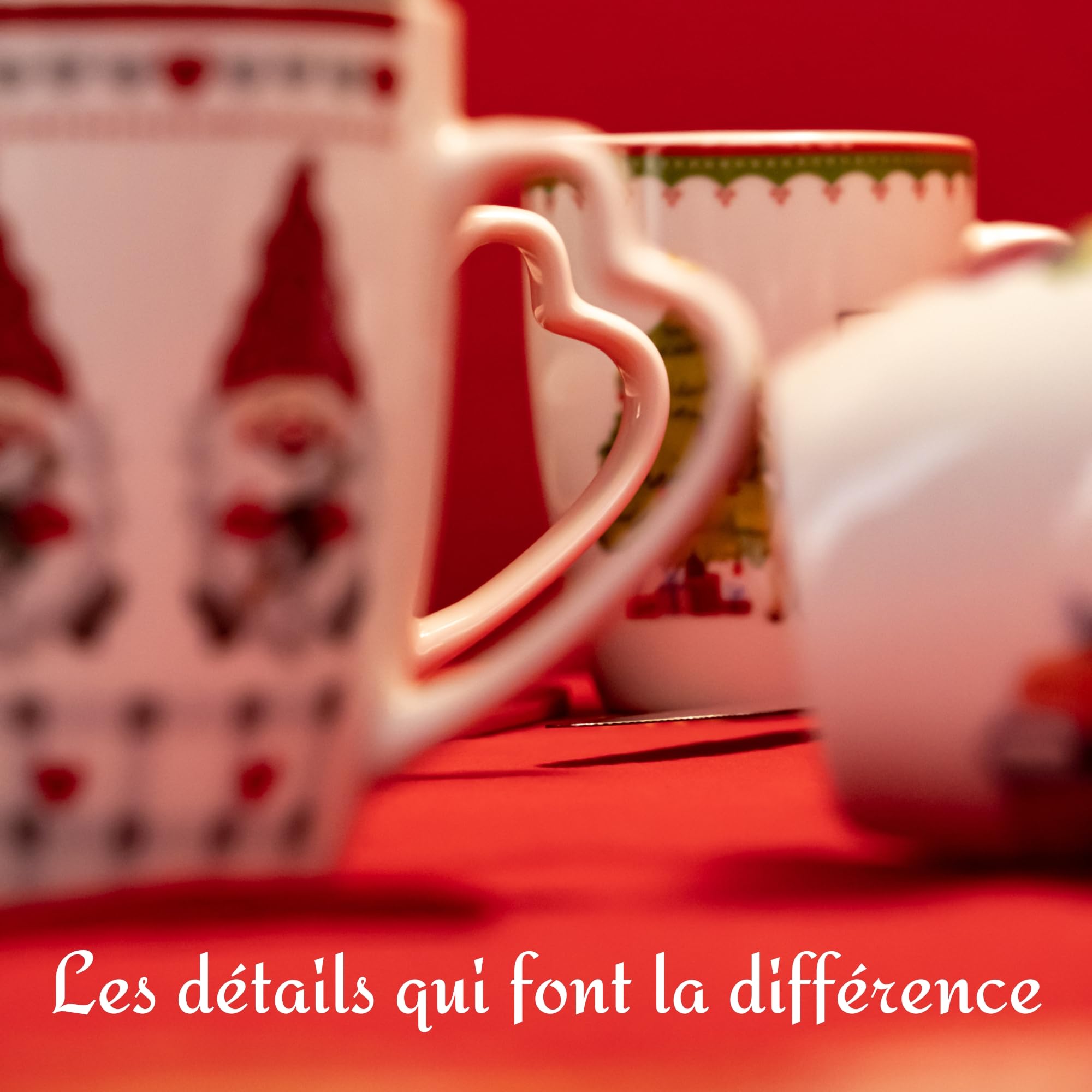 NAMAI-Ensemble de 4 Tasses de Noël-Mug-Convient au Lave-Vaisselle et au Micro-Ondes-8cmx10cm-Porcelaine-Tasses de Petit-Déjeuner Spéciales-Tasse de Noël-Tasse de Petit-Déjeuner Spéciale (3)