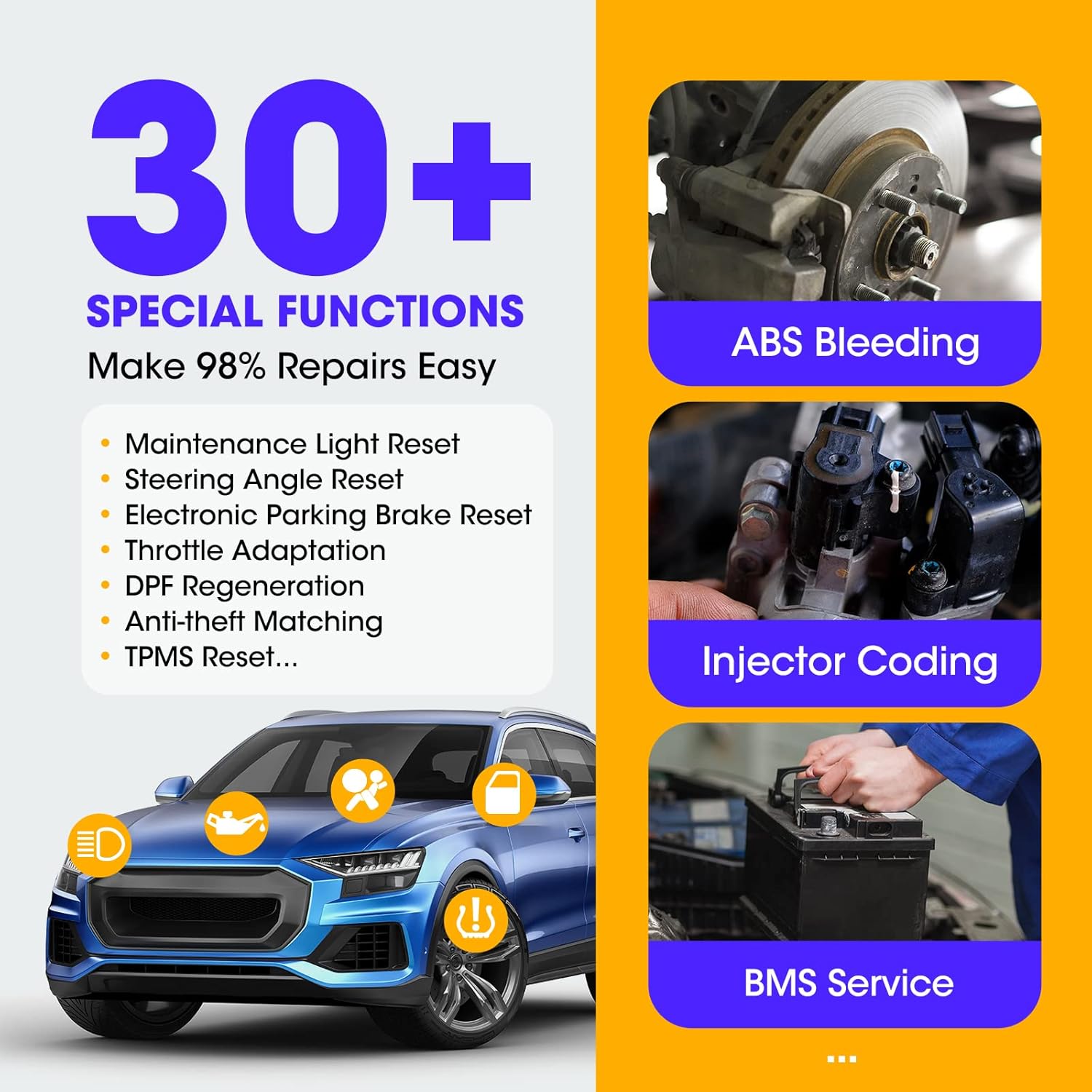 Autel MaxiPRO MP808TS TPMS Scanner 2022 actualizado de MP808BT TS601