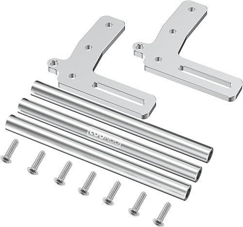 Miniatura 2 de COOWOO Parachoques delantero RC de aleación de aluminio para 110 SCX10 o TRX-4 Crawler Cars Plata