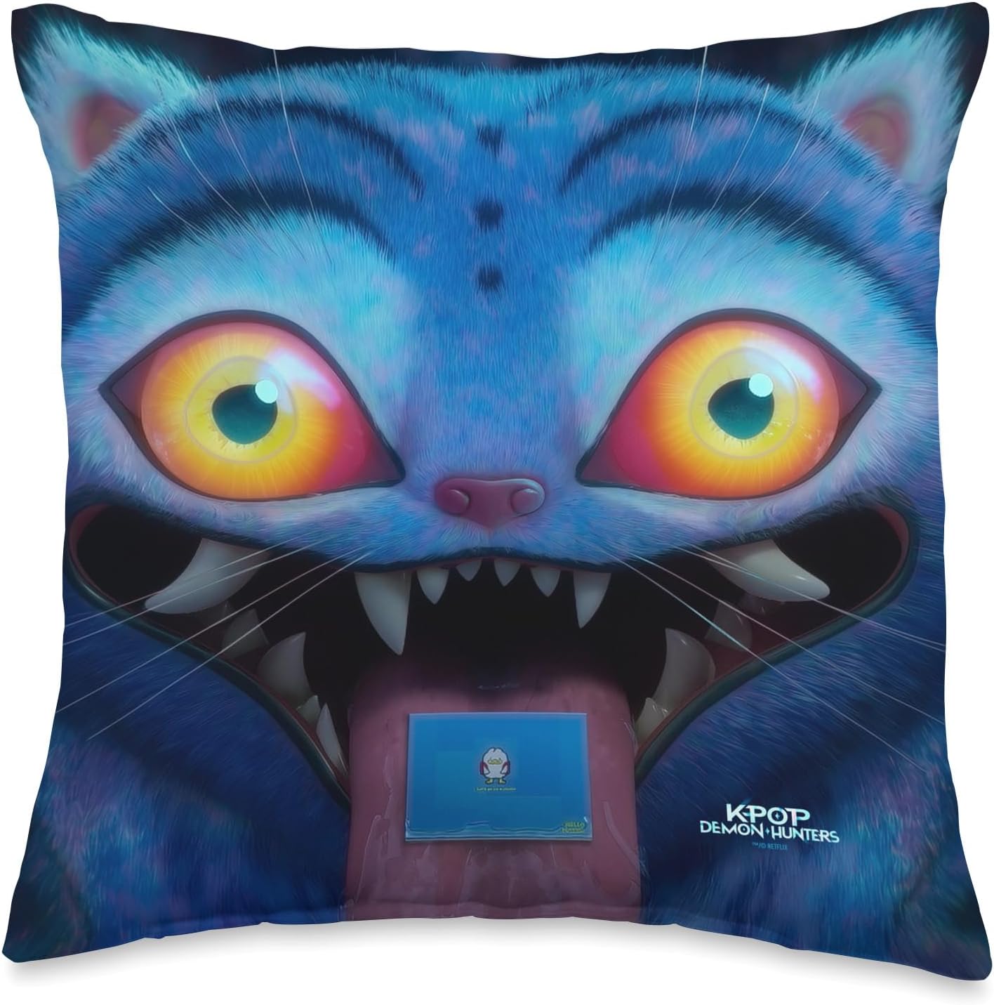 Kpop Demon Hunters Derpy Tiger Officially Licensed Throw Pillow