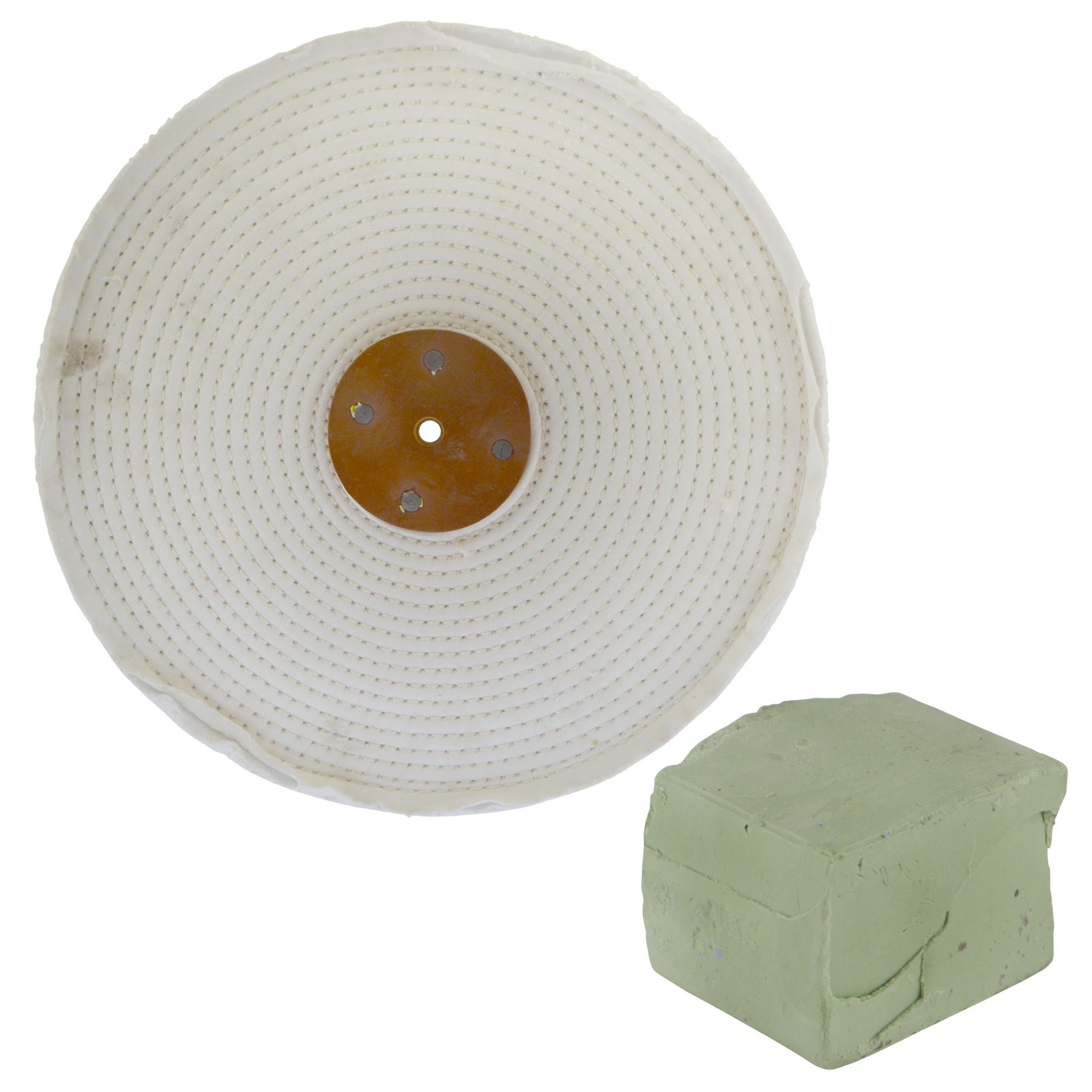 White Close Stitched Polishing Buffing Mop 12