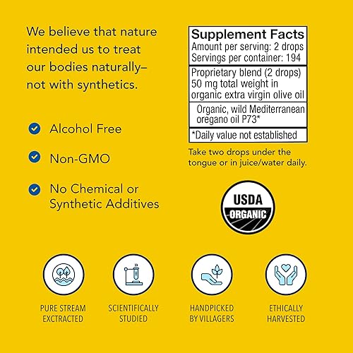 Miniatura 4 de North American Herb  Spice Orreganol P73 - 045 onzas líquidas apoyo inmunológico salud óptima sin procesar aceite de orégano silvestre fuente