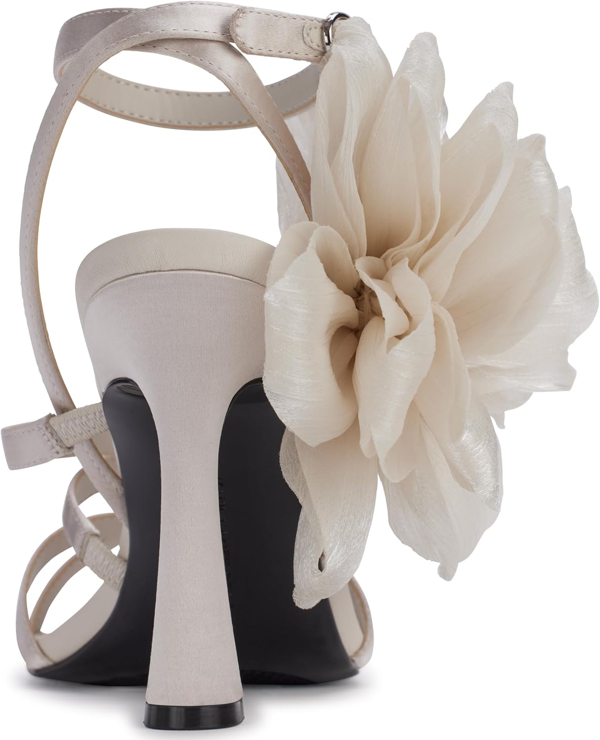 KARL LAGERFELD Women's Caela Strappy Dress Heel With Flower Detail
