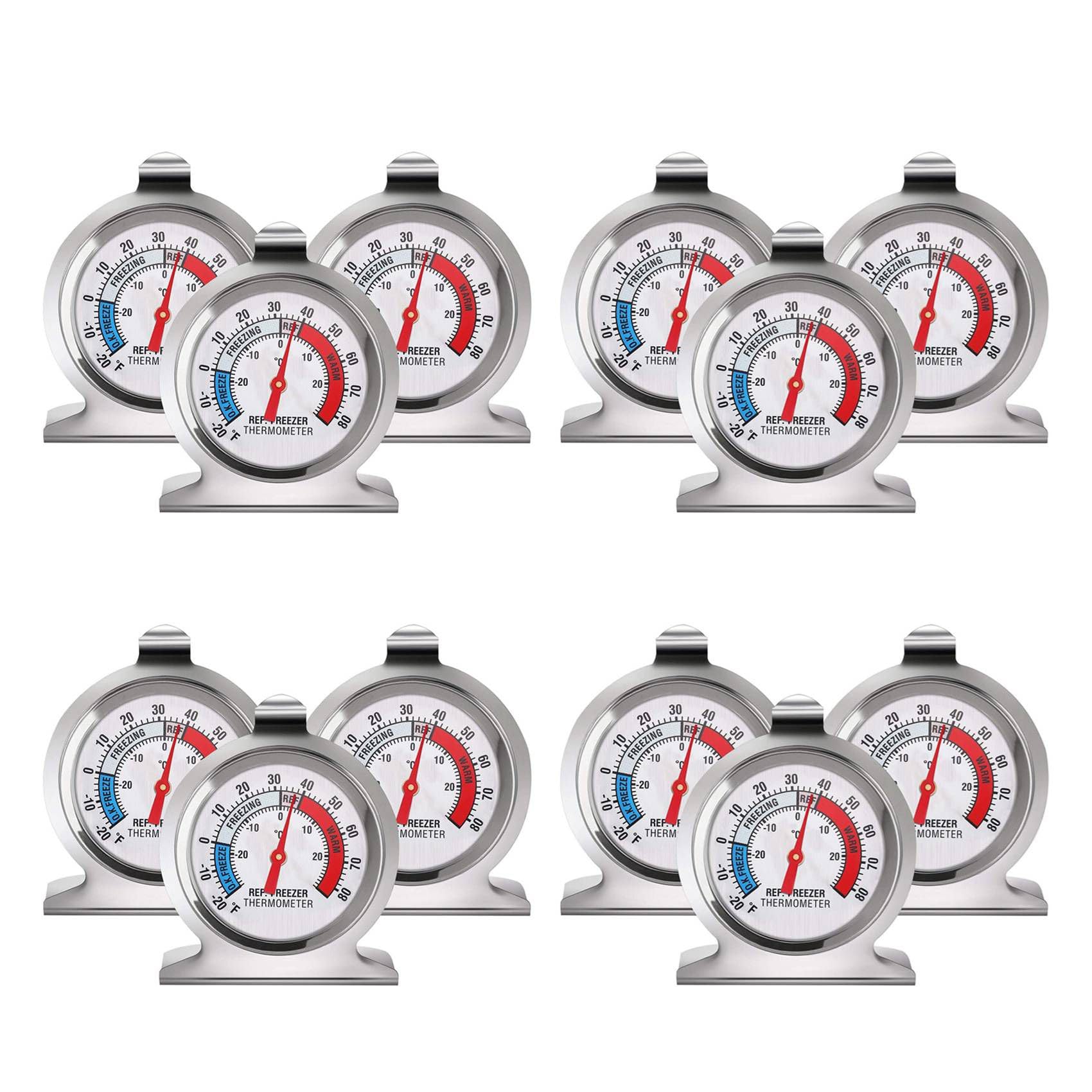 Hndhbfgrt 12X Refrigerator Freezer Thermometer Series Large Thermometer Temperature Thermometer for Refrigerator Freezer