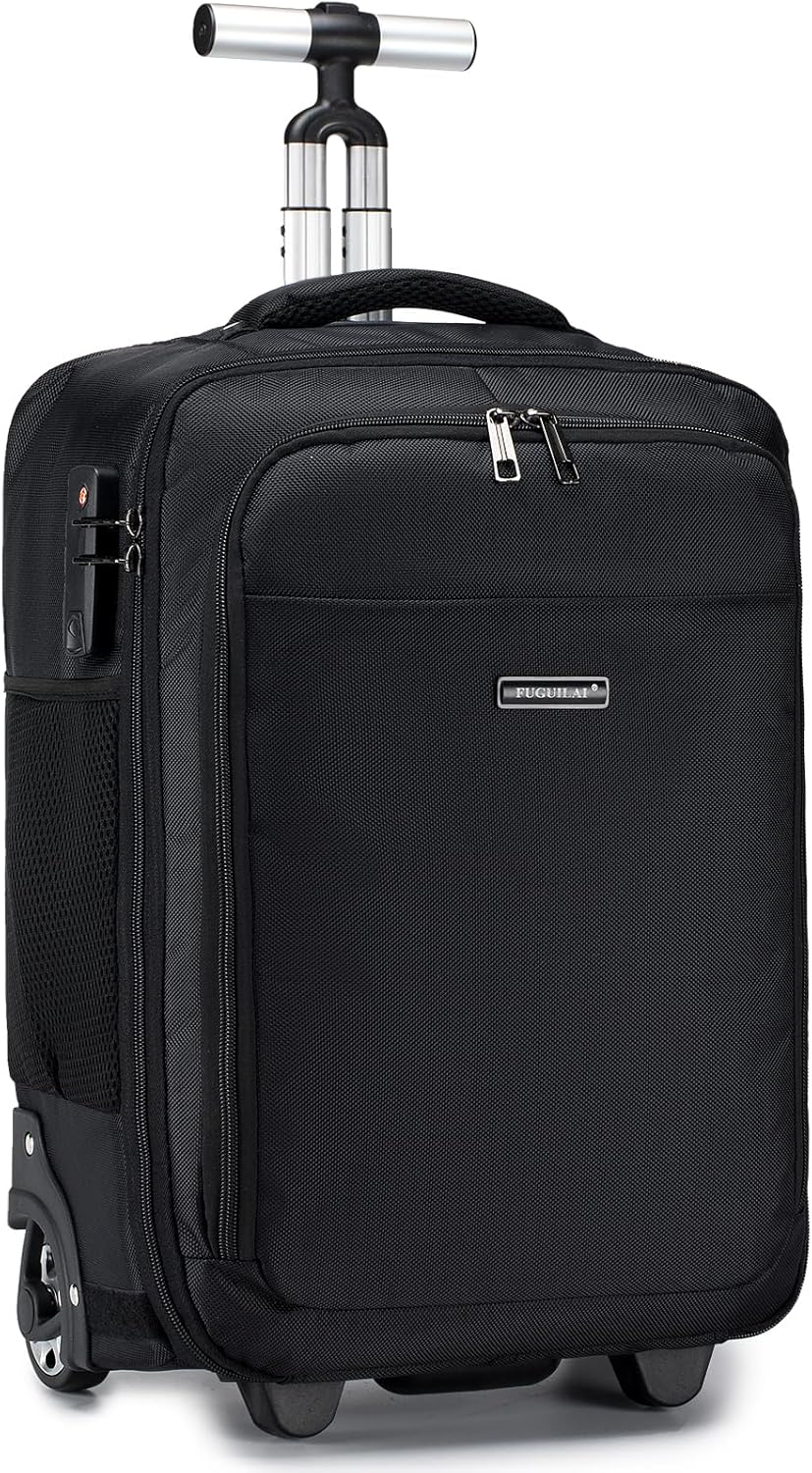 SPAHER Travel Backpack with Wheels Rolling Laptop Briefcase Premium