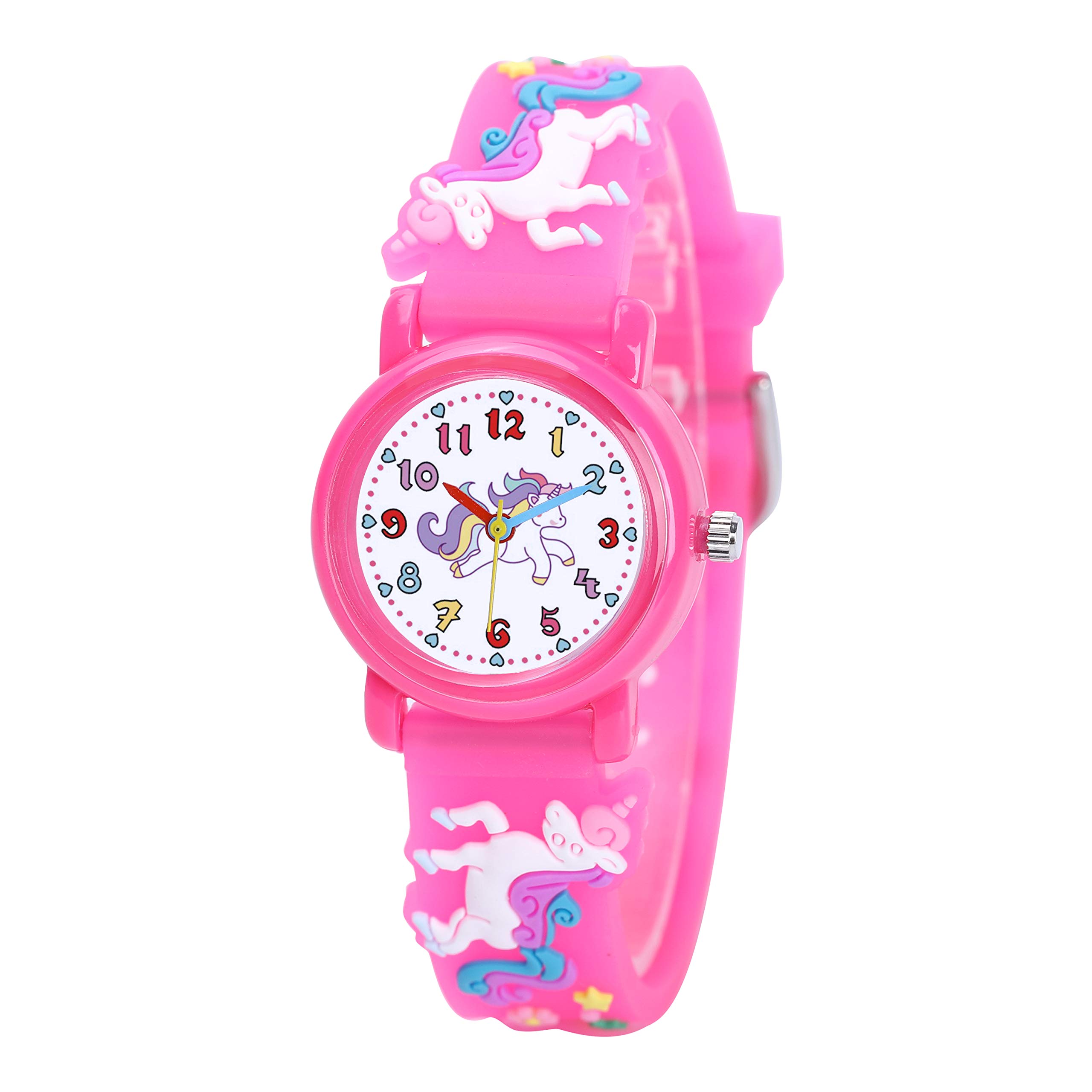 Clastyle Cartoon Unicorn Princess Children's Watch Mermaid Flowers Girls  Wrist Watches Animals Monkey Lion Watches for Boys