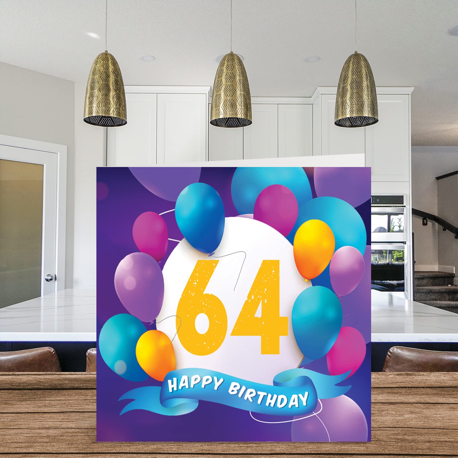 Stuff4 Divertente biglietto di auguri il 64° compleanno uomini e donne cattive notizie biglietti di auguri papà di 64 anni mamma zia zio nonno 145mm 64 anni regalo
