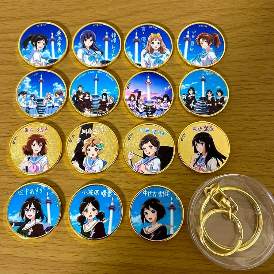 響け！ユーフォニアム　2 3 4 5記念メダル入りアクリルケース 響けユーフォニアム 記念 アクリルケース 響け！や