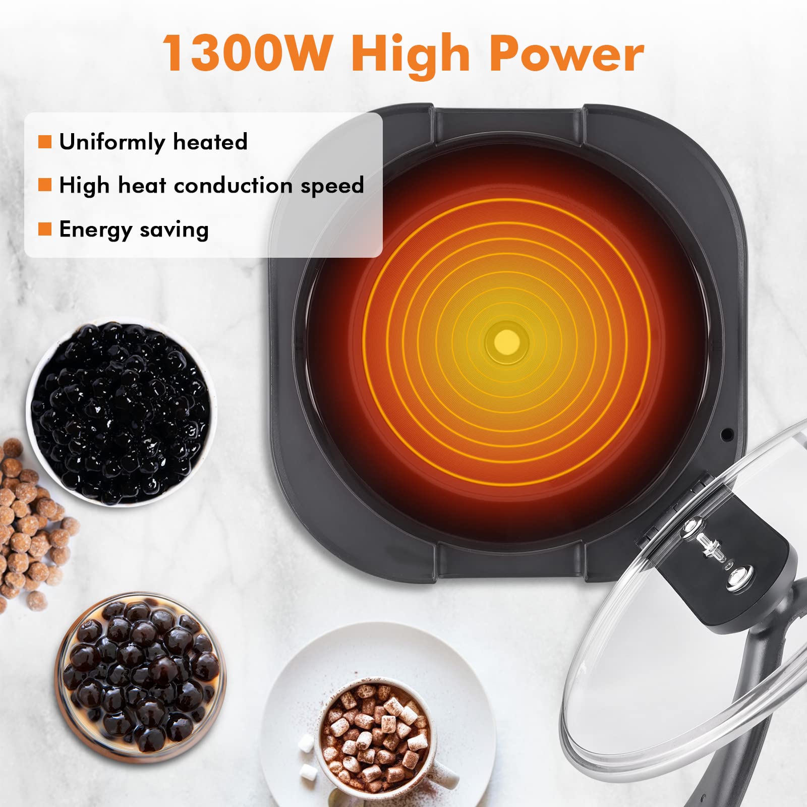 Amazon.co.jp: YJINGRUIタピオカ鍋 タピオカ用鍋 9L大容量 自動