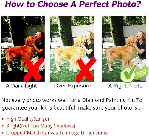 Miniatura 5 de Pintura de diamante personalizada 5D, foto de arte de diamante personalizada, tu propia imagen, kits de fotos de pintura de diamante, pintura por