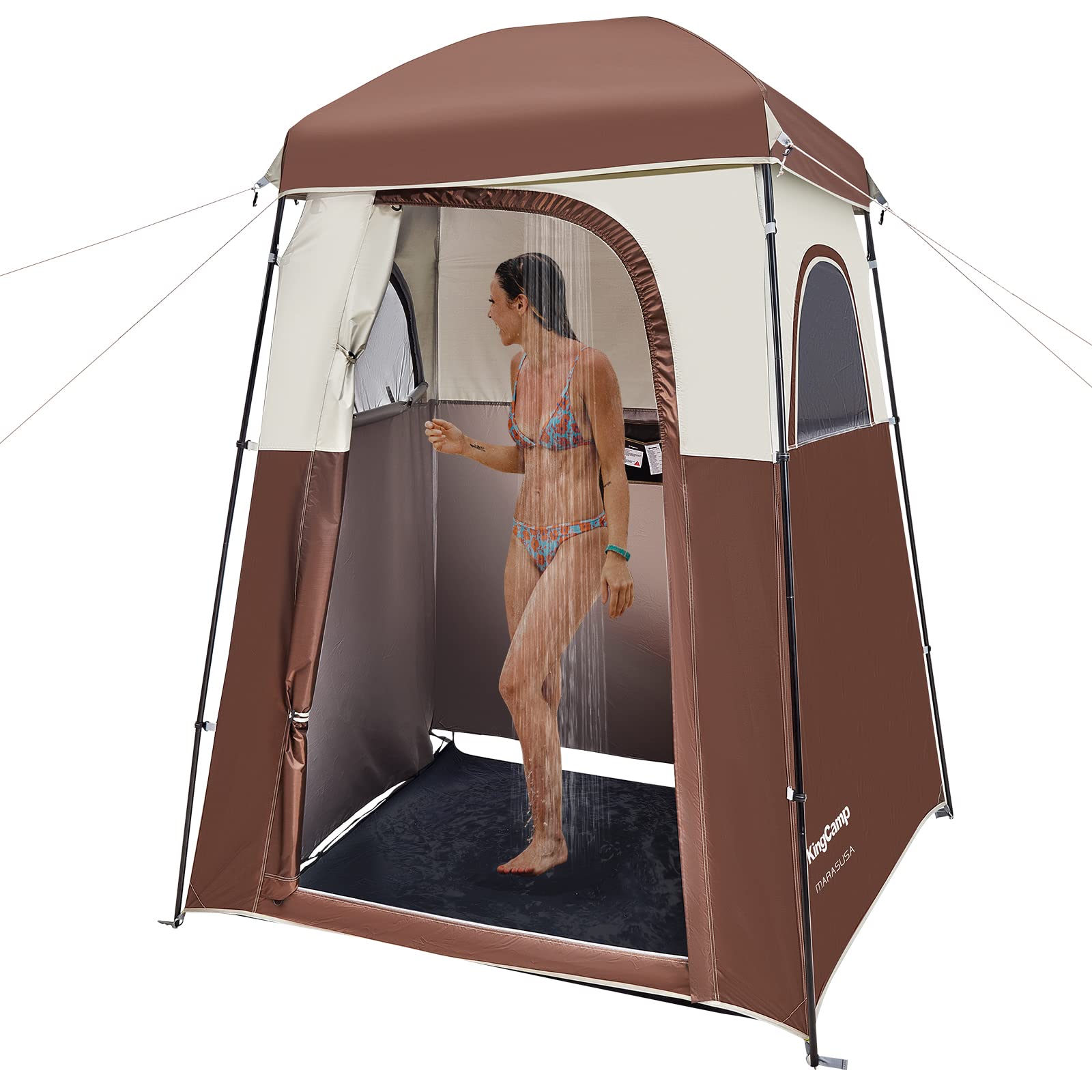Photo 1 of **BRAND NEW**
KingCamp Shower Tent Oversize Outdoor Shower Tents for Camping Dressing Room Portable Shelter Changing Room Shower Privacy Shelter Single/Double Shower Tent COFFEE