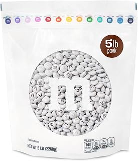 M&M’S WORLD “Mr. and Mrs.” Milk Chocolate Candy, 5 lbs Bulk Candy for Wedding Decorations, Unique Favors, or Cake Topper