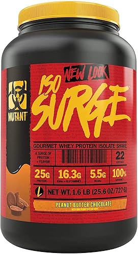 Polvo de proteína aislada de suero Mutant Isosurge, 1, 1