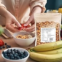 Vista 8 de Roastery Coast - Almendras recién asadas 3 libras de nueces diarias a granel Snack Keto Ligeramente salado Proteína vegetal Corazón