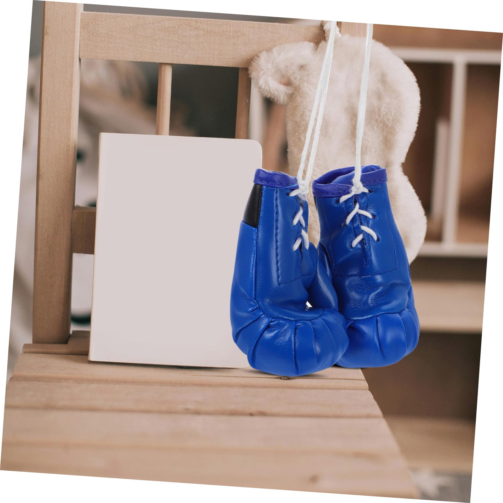 Levemolo Boxing Gloves for Car Rearview Mirror 4pcs Miniature Gloves Boxing Party Favors Home Dec