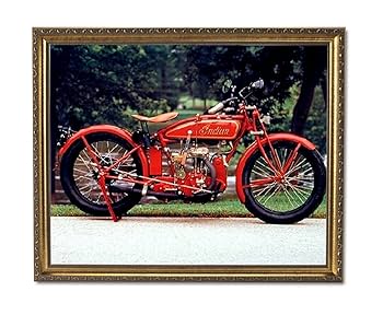 インディアン　額装レースポスター インディアン額装レースポスター