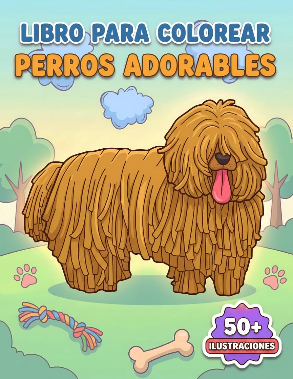 Libro Para Colorear Perros Adorables: Más De 50 Diseños Divertidos: Actividad Ideal De Relajación Infantil Y Juvenil Durante Vacaciones O Cumpleaños