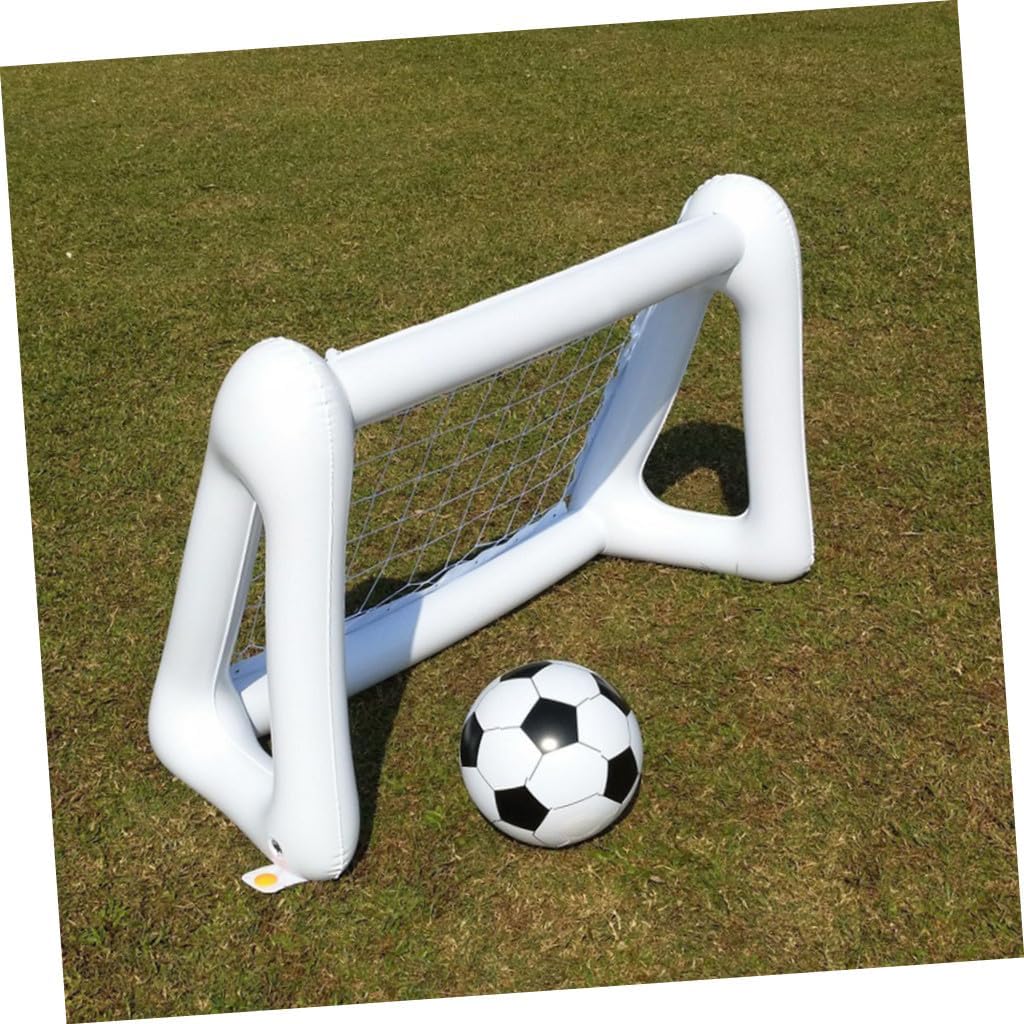 Luxshiny PVC Portable Inflation Soccer Goal Door with Net for Easy Assembly Indoor Outdoor Sports Small Soccer Goal for Boys Backyard Play