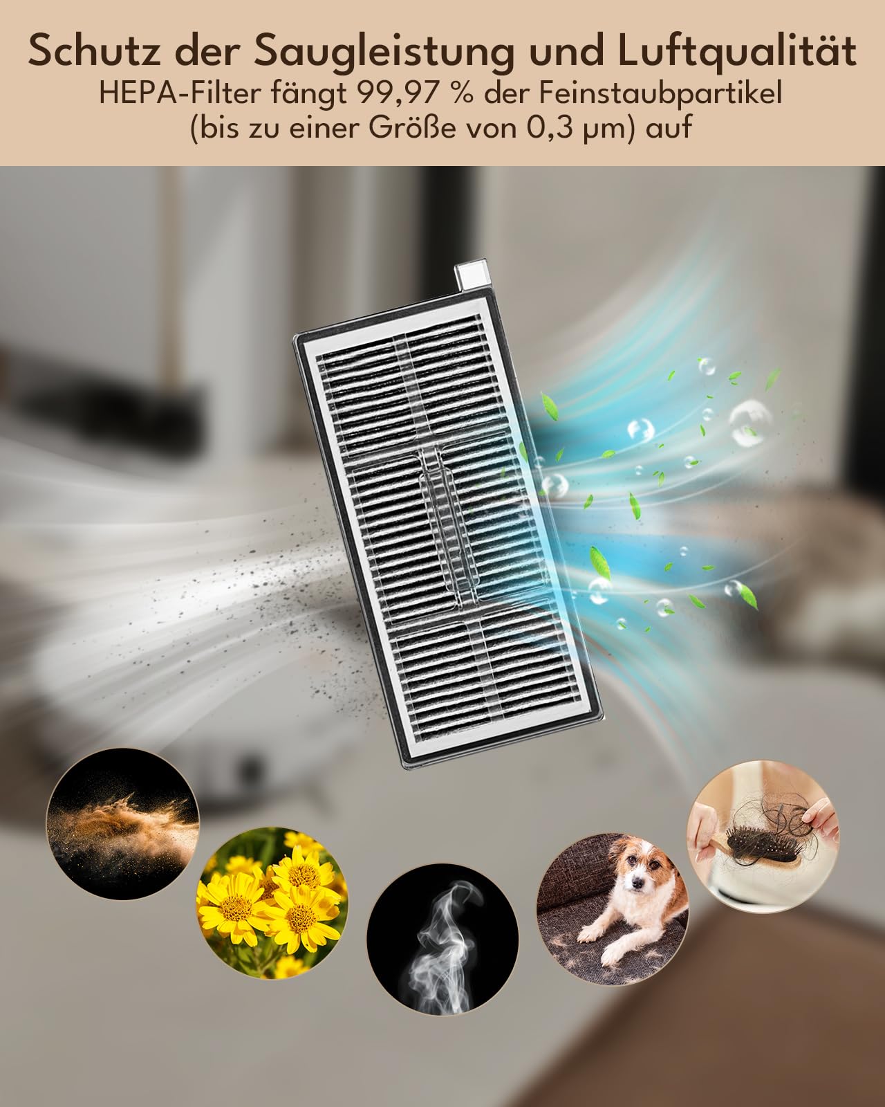 22 Stk. Zubehörsets für Mova S70 Roller/ S70 Ultra Roller Saugroboter: 2 Hauptbürste, 2 Rollenwischer, 6 Seitenbürste, 4 HEPA-Filter, 6 Staubbeutel, 1 Bürste, 1 Schraubendreher