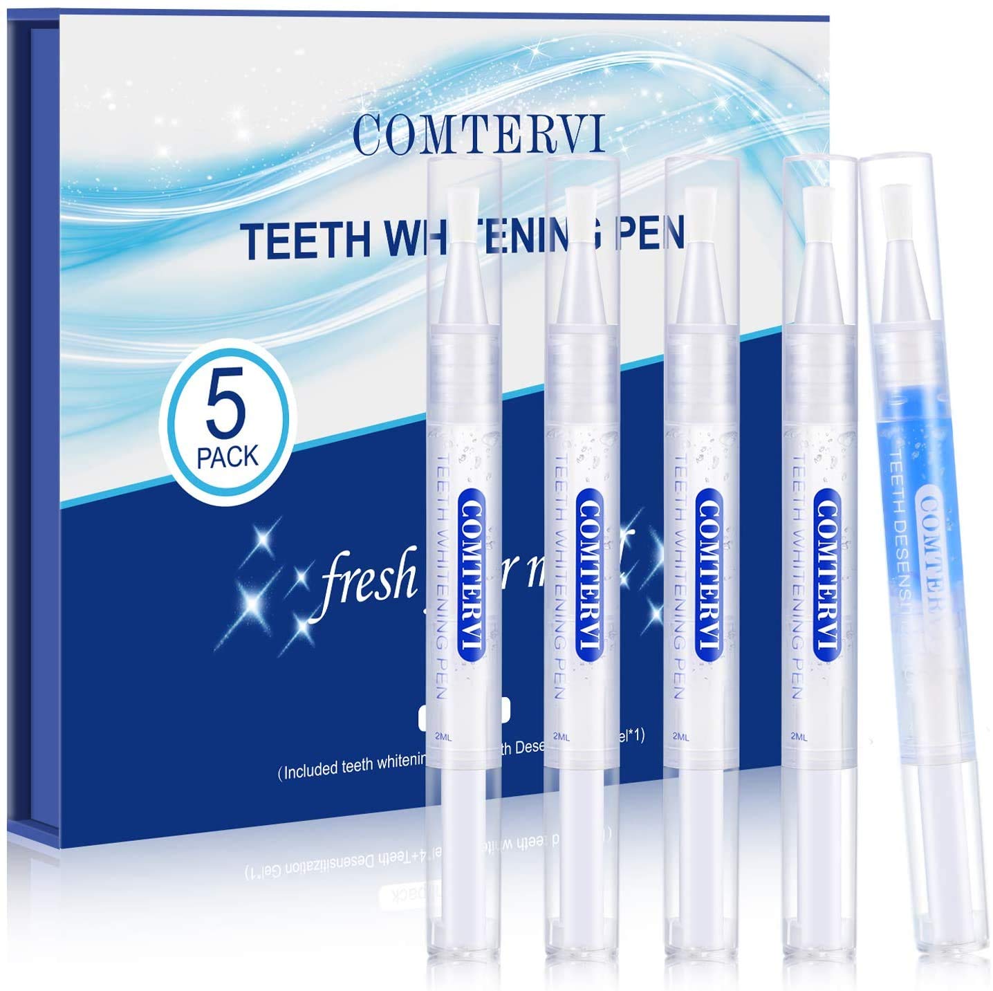BESTOPE Teeth Whitening Gel Pen 5PCS, Teeth Whitening Kits,Upgraded Formula, No Sensitivity,Bring Beautiful White Smile