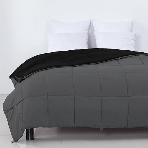 Edredón de ropa de cama, reversible, lujoso, para todas las estaciones, verano, cálido, para invierno, cálido, pestañas en las esquinas, esponjoso,