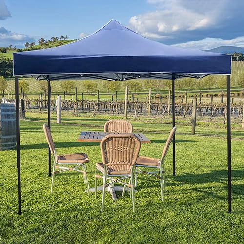 Tienda de campaña desplegable de 10 x 10 pies, tienda de campaña plegable comercial al aire libre con bolsa de transporte con ruedas, bolsa de arena