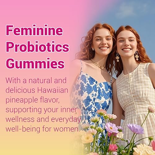 Miniatura 6 de Her Juicy - Gomitas probióticas diarias para mujer con prebióticos y olmo resbaladizo, promueve el equilibrio del pH, la salud intestinal y el apoyo