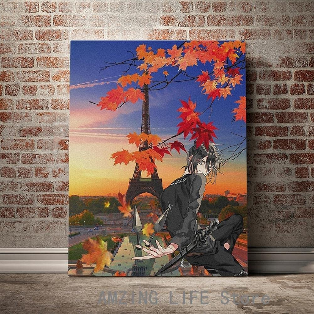Toile Superman anime décoration murale chambre grand tableau imprimé 60x80cm