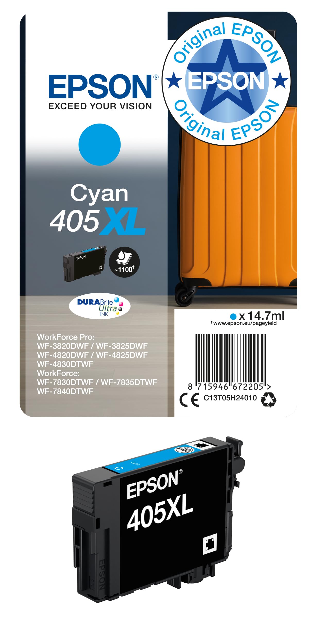 Epson Cartucho 405XL Cyan