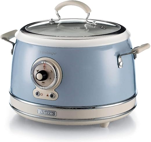 Ariete 2904 Rice Cooker Vintage, Cuociriso elettrico, Slow Cooker, 700 W, 5...