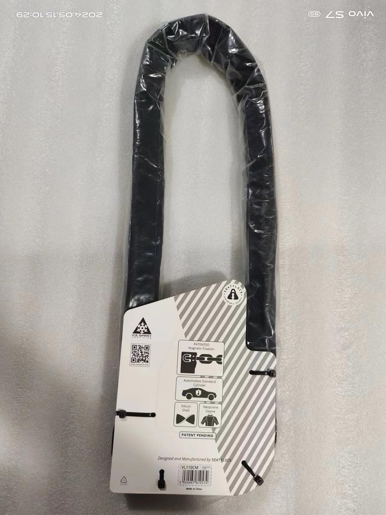 Seatylock Viking Silver 110 cm