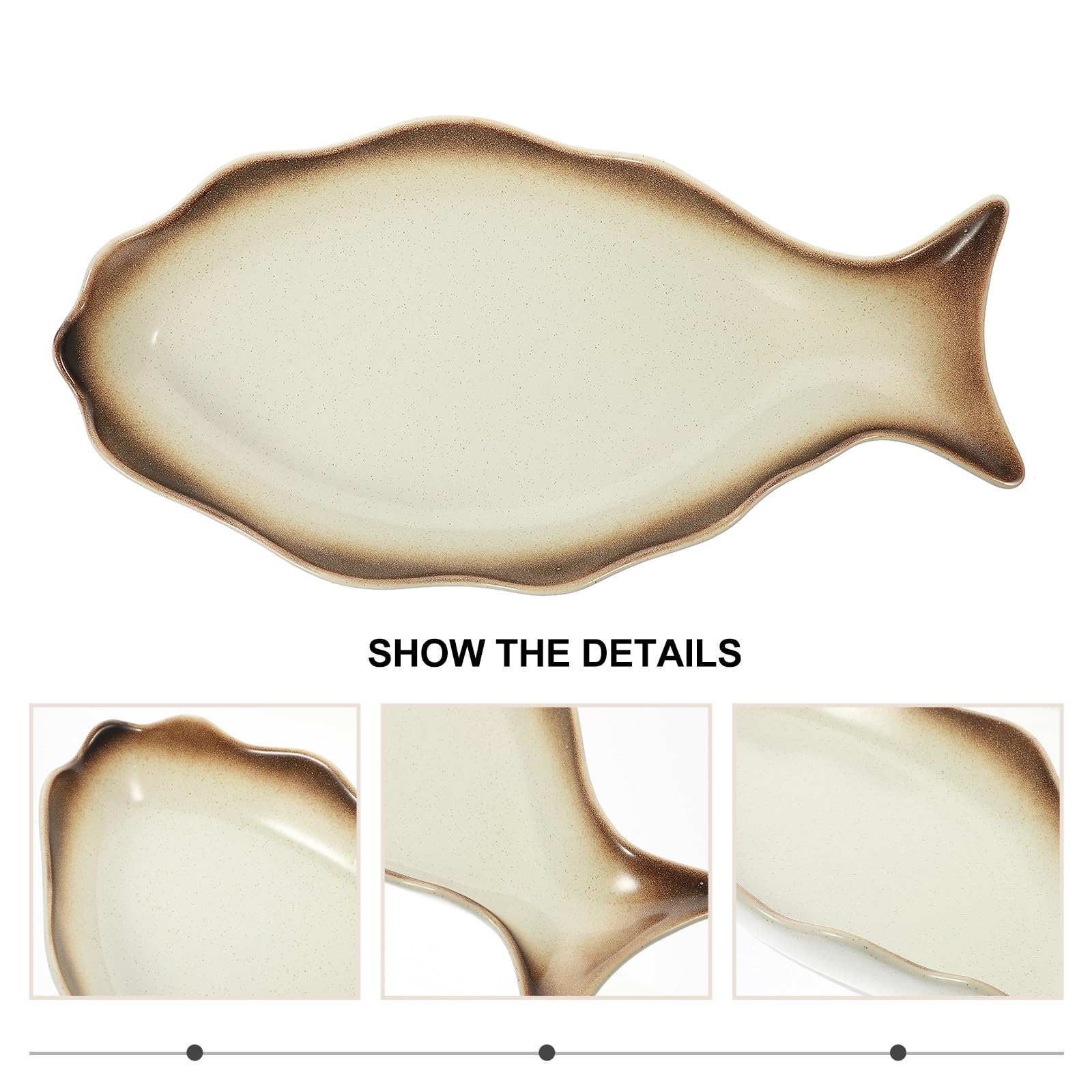Assiette Blanc Surface Lisse et Brillante, Facile à Nettoyer en Céramique de Style Japonerie Grosse Taille Lors de Réunions Familiales pour Fruits et Desserts