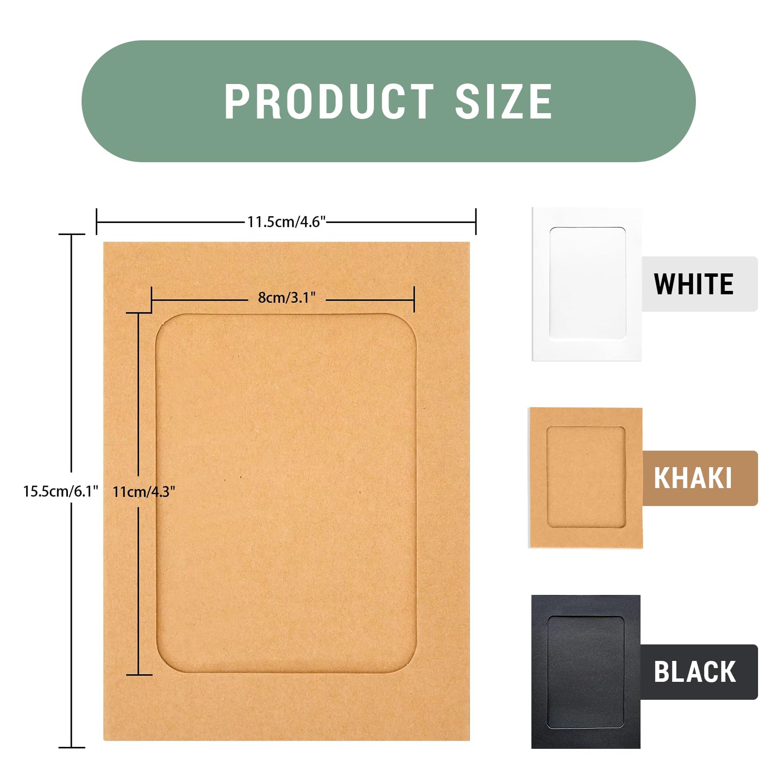 Framad 30 Pcs paper photo frames 4x6, graduation picture banner display (30 Wood Clips and 3 Jute Twine)